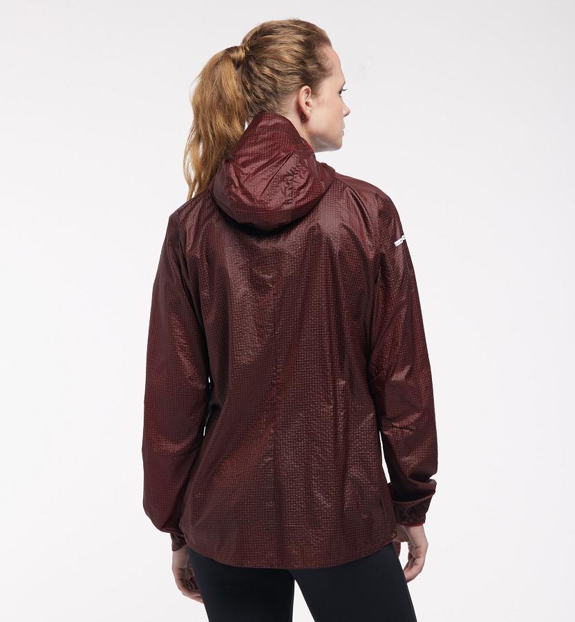 Haglöfs Womens L.I.M Shield Comp Windbreaker Red New Zealand 73268JSRI